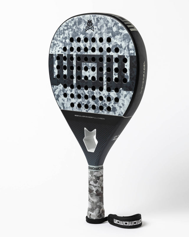 Pala de pádel gris camuflaje WOW Silver Shadow - Full Carbon 12K