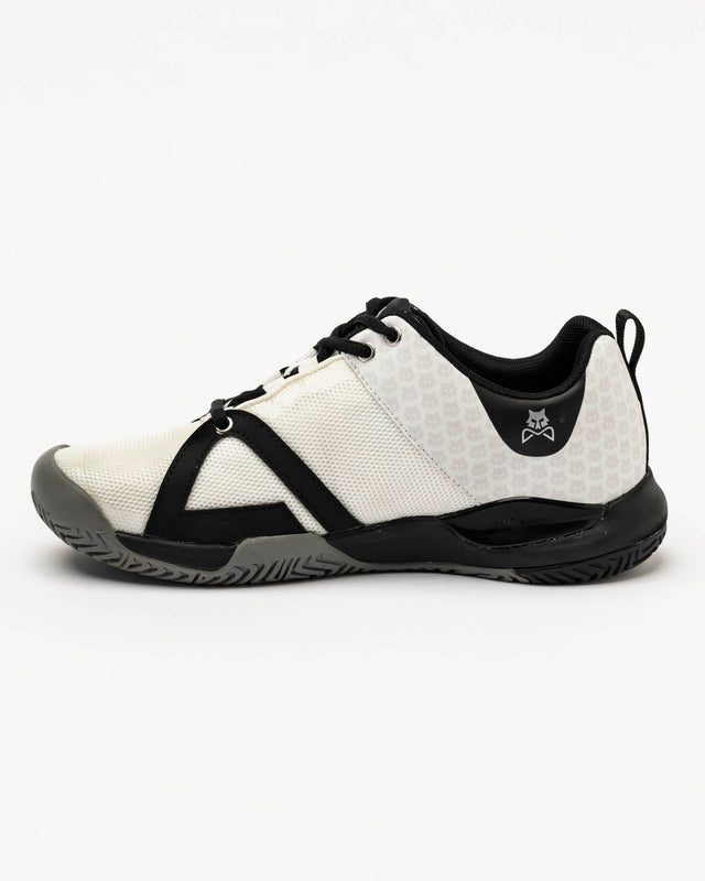 Zapatillas de pádel Fly Master blanca y negra para hombre