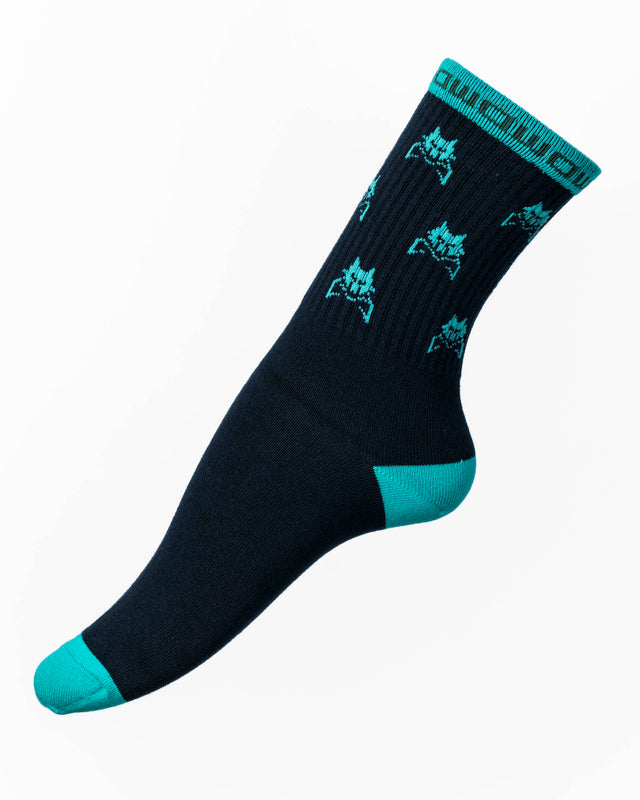 Calcetines azul marino WOW Wolf Claw para mujer