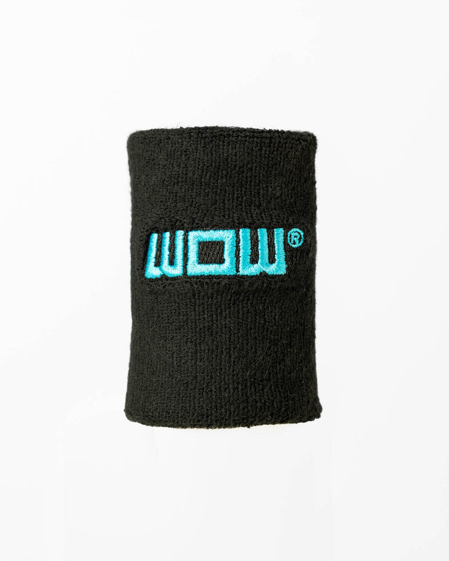 Muñequera WOW negro