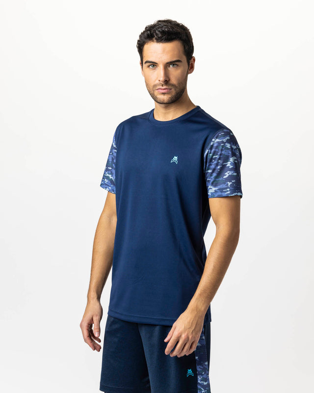 Camiseta azul marino WOW Savage para hombre