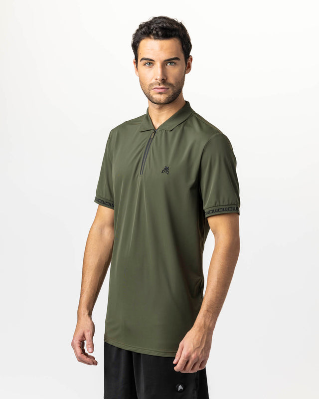 Polo de pádel verde WOW Zippy para hombre