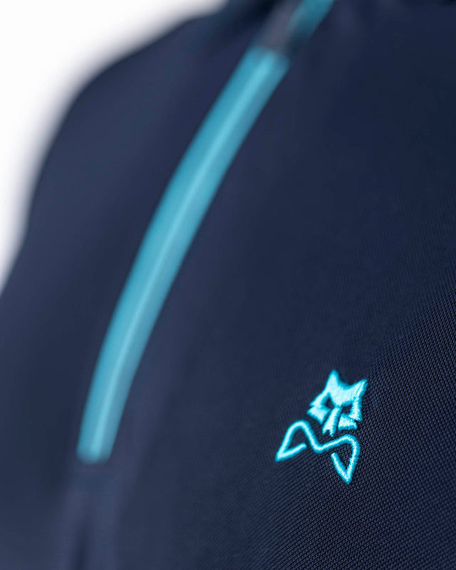 Polo de pádel azul marino WOW Zippy para hombre