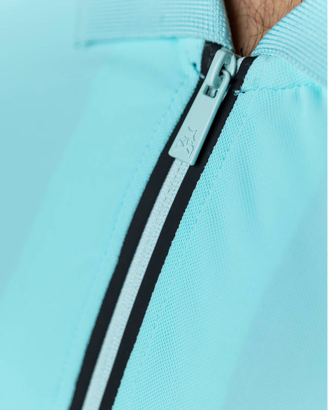 Polo de pádel turquesa WOW Zippy para hombre