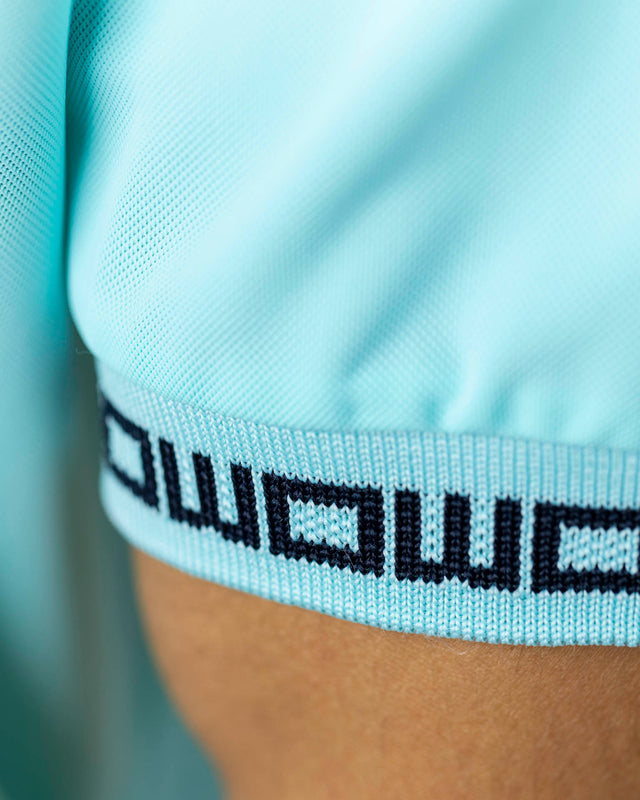 Polo de pádel turquesa WOW Zippy para hombre