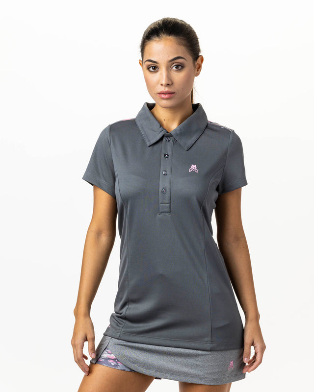 Polo de pádel gris WOW Pure para mujer