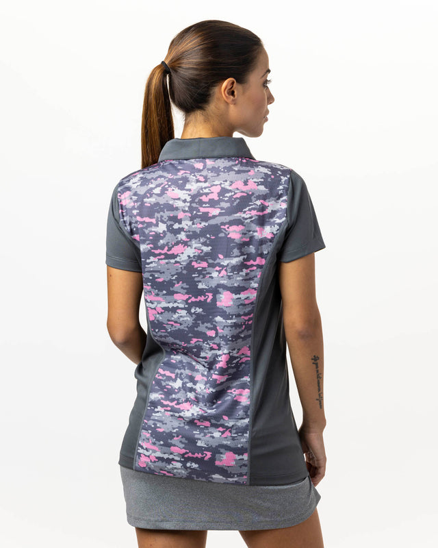 Polo de pádel gris WOW Pure para mujer