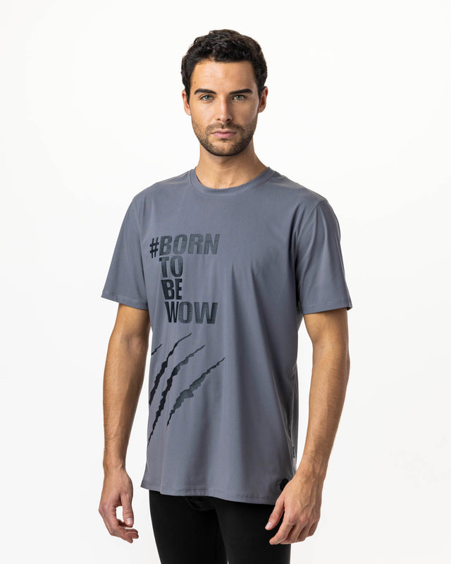Camiseta de pádel gris WOW Born para hombre