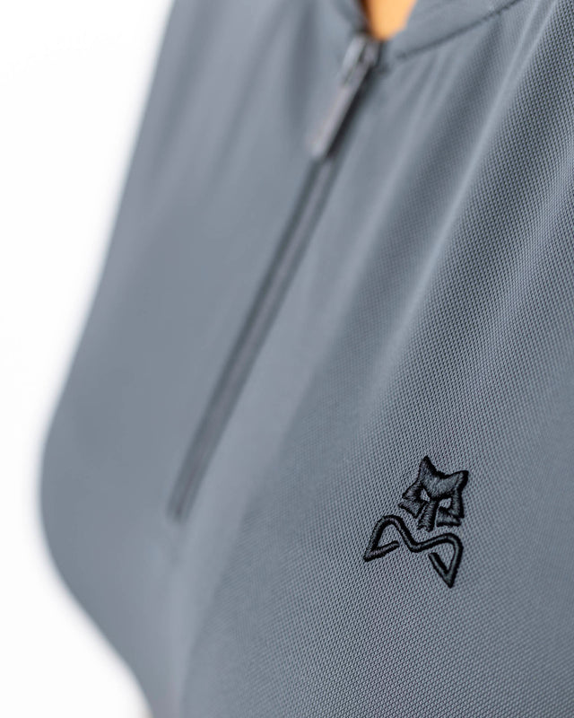 Polo de pádel gris WOW Zippy para mujer