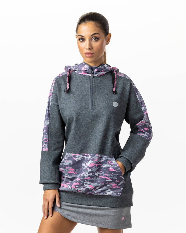 Sudadera de pádel gris WOW Savage para mujer