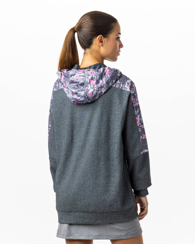 Sudadera de pádel gris WOW Savage para mujer