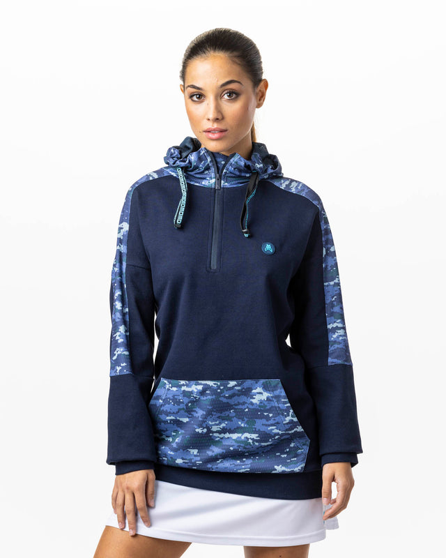 Sudadera de pádel azul marino WOW Savage para mujer