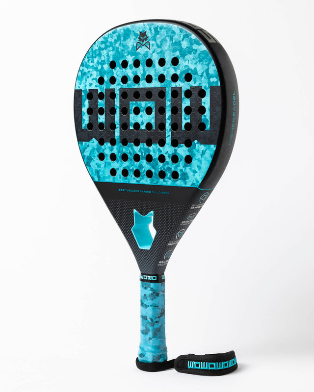 Pala de pádel WOW Turquoise Shadow - Full Carbon 12K
