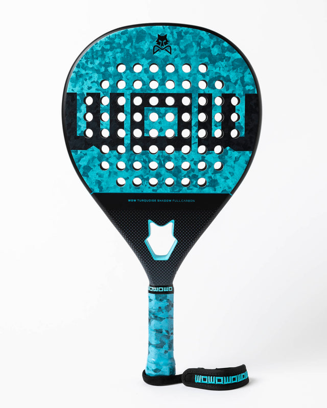 Pala de pádel WOW Turquoise Shadow - Full Carbon 12K