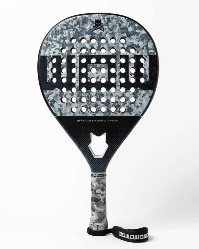 Pala de pádel gris camuflaje WOW Silver Shadow - Full Carbon 12K