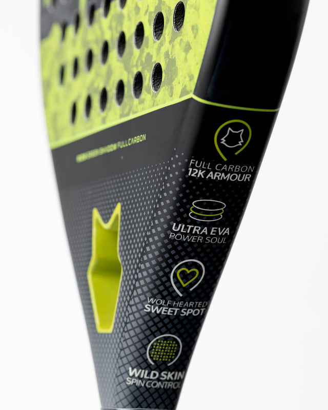 Pala de pádel WOW Green Shadow - Full Carbon 12K