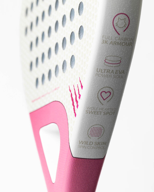 Pala de pádel WOW Rose Touch - Full Carbon 3K