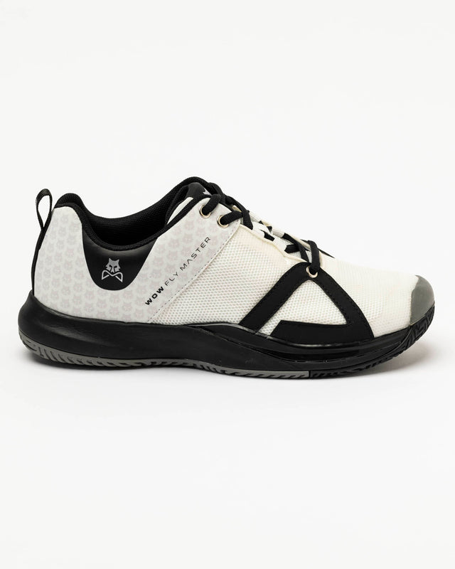 Zapatillas de pádel Fly Master blanca y negra para hombre