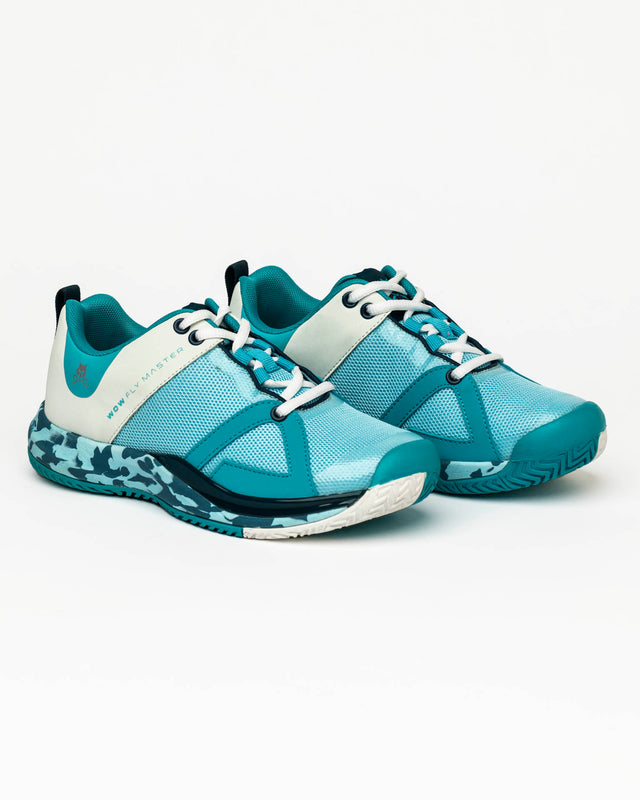 Zapatillas de pádel Fly Master turquesa para mujer