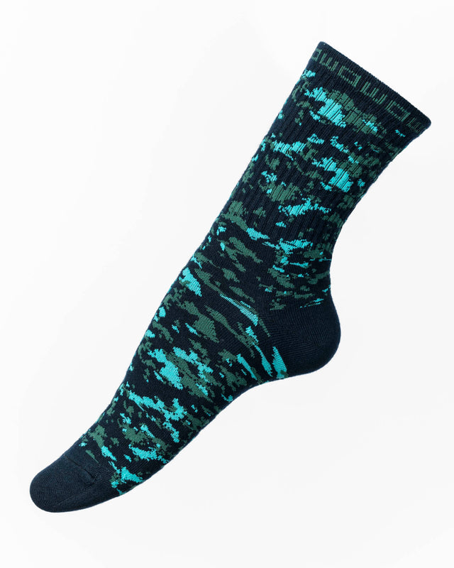 Calcetines turquesa WOW Camou Claw para mujer
