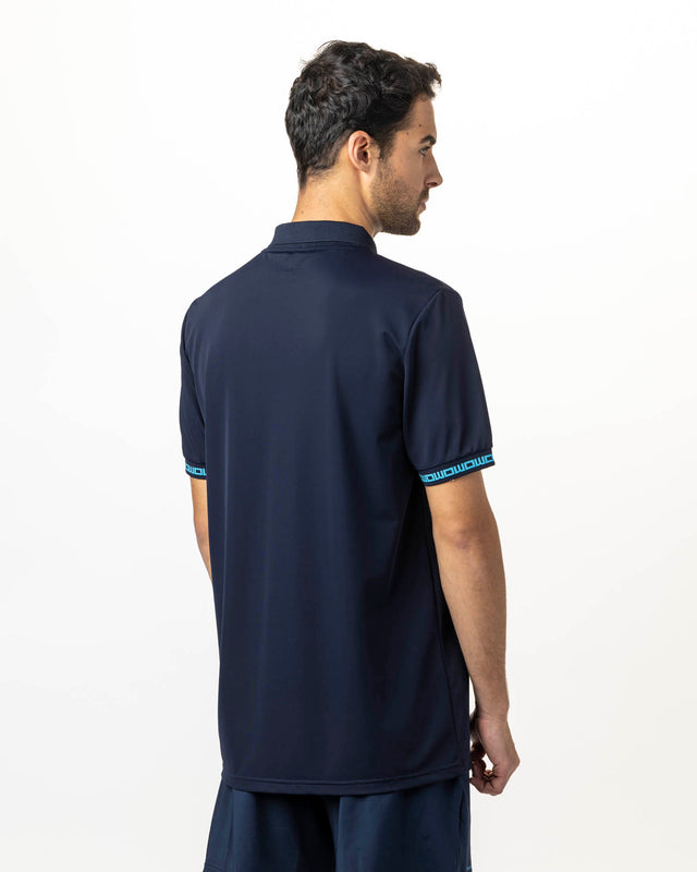 Polo de pádel azul marino WOW Zippy para hombre