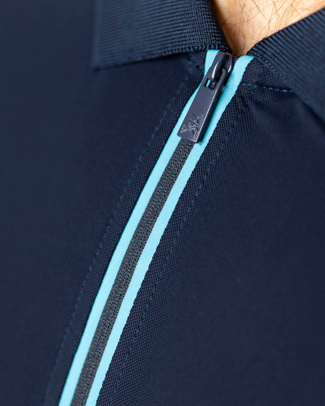 Polo de pádel azul marino WOW Zippy para hombre