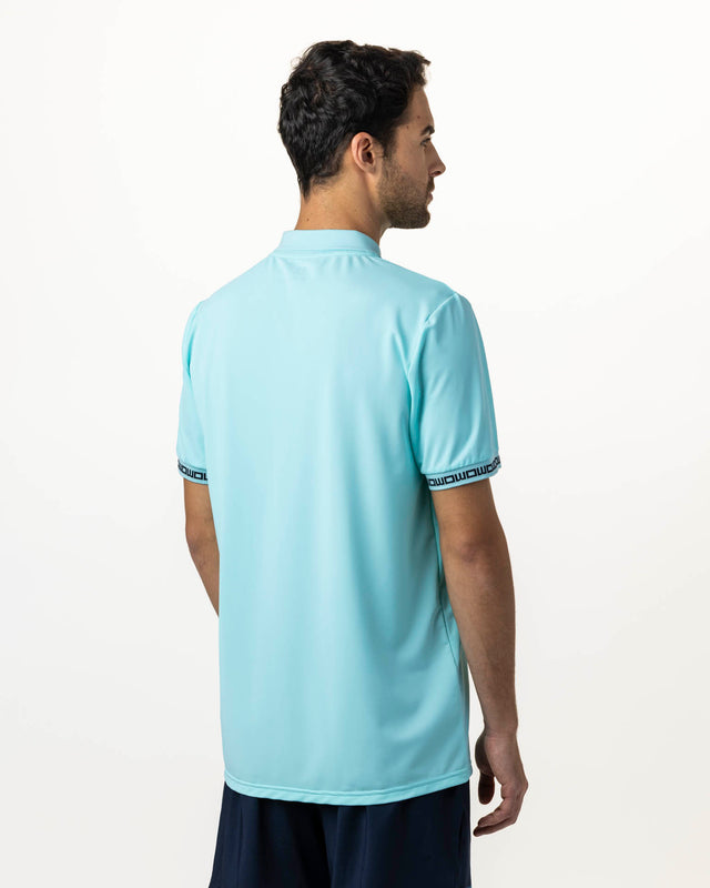 Polo de pádel turquesa WOW Zippy para hombre