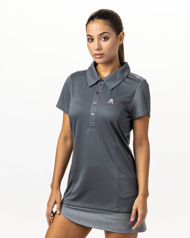 Polo de pádel gris WOW Pure para mujer