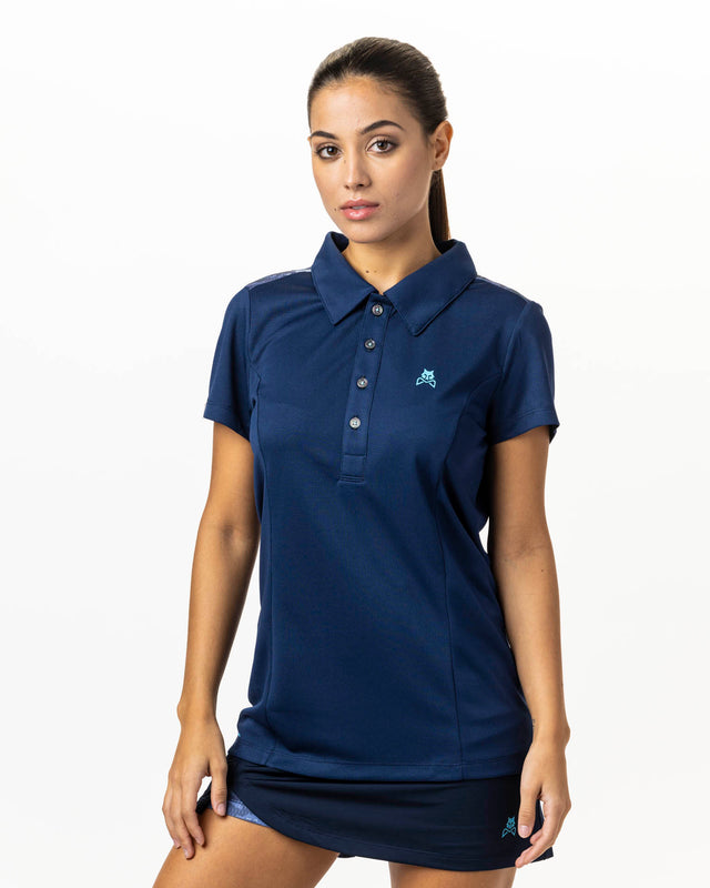 Polo azul marino WOW Pure para mujer