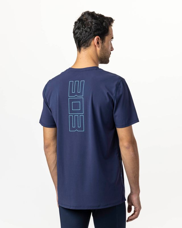 Camiseta de pádel azul marino WOW Born para hombre