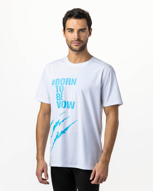 Camiseta de pádel blanca WOW Born para hombre