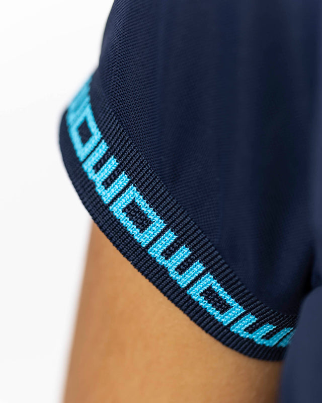 Polo de pádel azul marino WOW Zippy para mujer