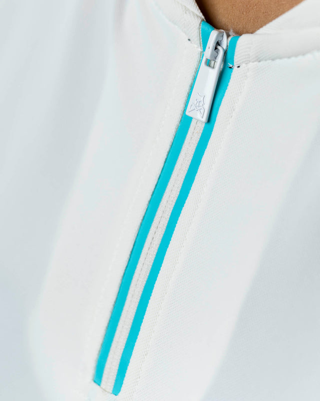 Polo de pádel blanco WOW Zippy para mujer
