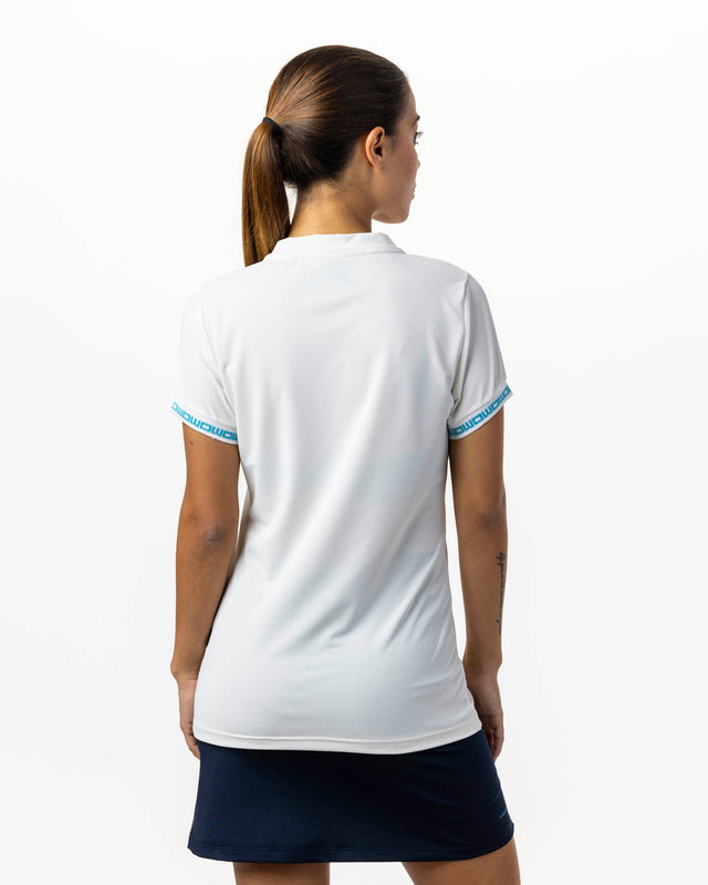 Polo de pádel blanco WOW Zippy para mujer