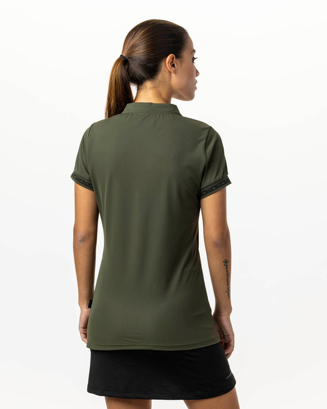 Polo de pádel verde WOW Zippy para mujer