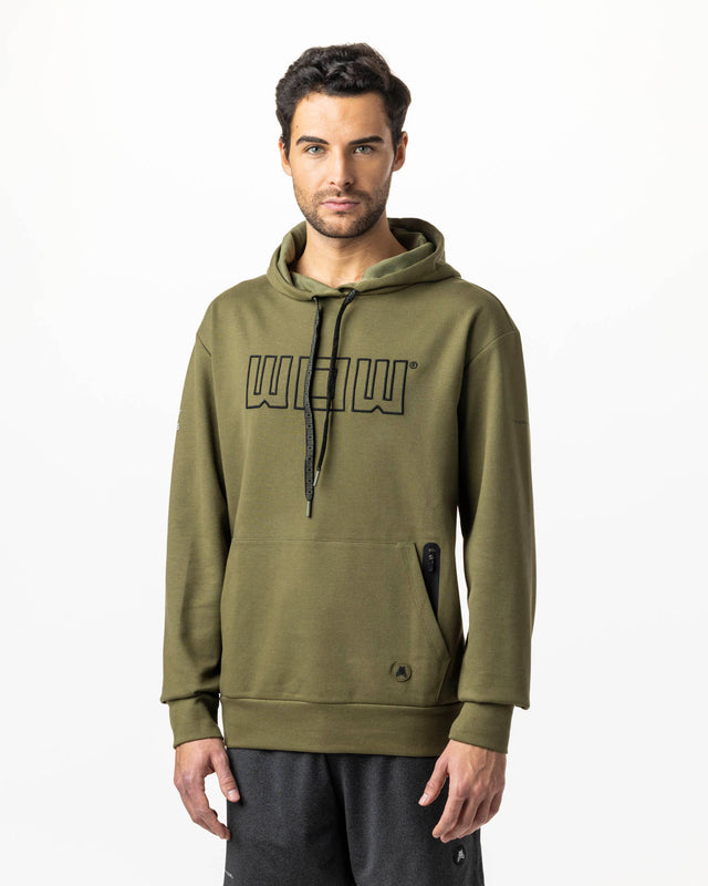 Sudadera de pádel verde WOW Spirit para hombre