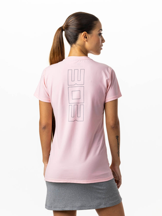 Camiseta de pádel rosa WOW Born para mujer