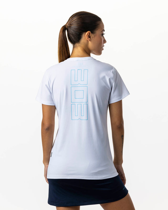 Camiseta blanca WOW Born para mujer