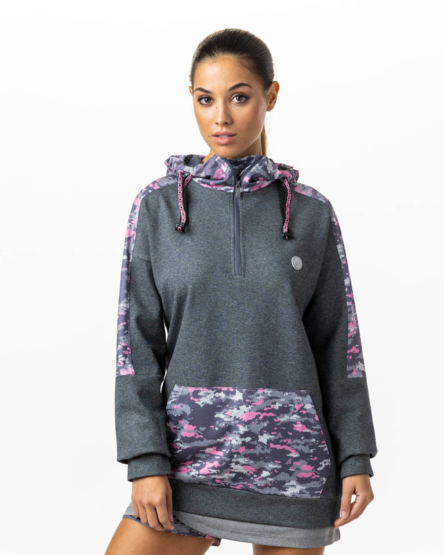 Sudadera de pádel gris WOW Savage para mujer