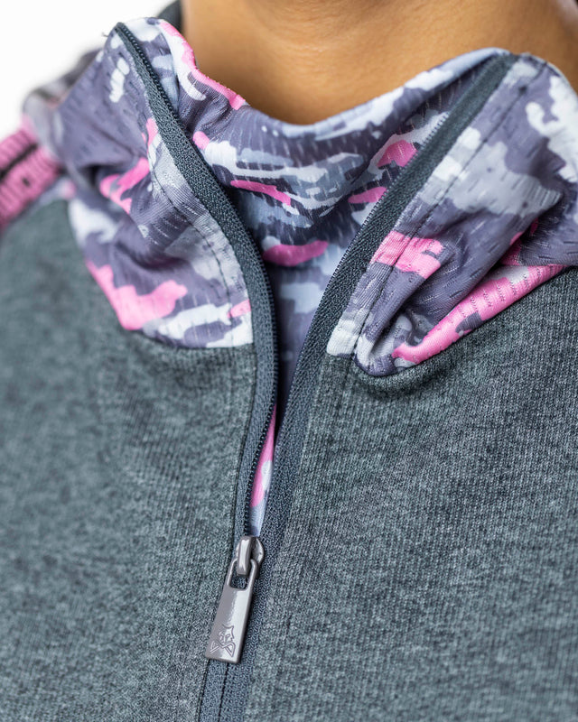 Sudadera de pádel gris WOW Savage para mujer