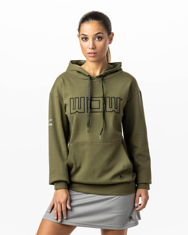 Sudadera de pádel verde WOW Spirit para mujer